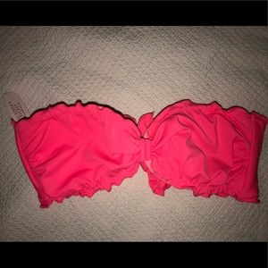 Victoria’s Secret Bikini Hot Pink Ruffle Bandeau